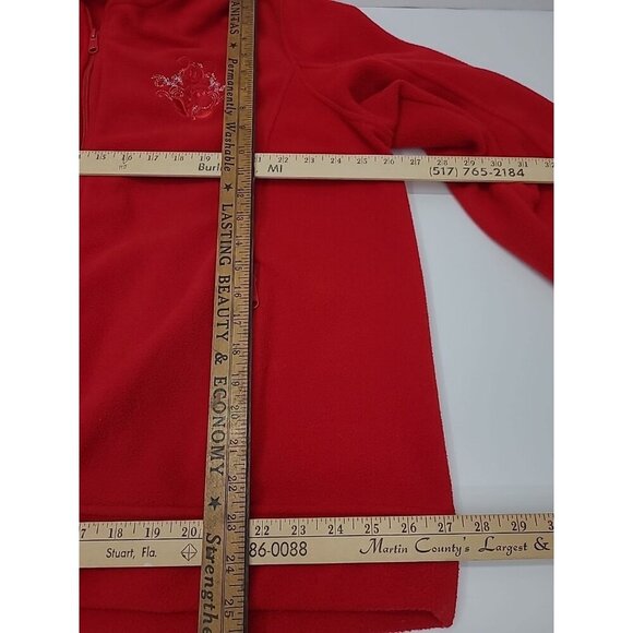 Walt Disney World Resorts Fleece Hooded Jacket Women's Sz 2X Embroidered Mickey - Picture 6 of 10